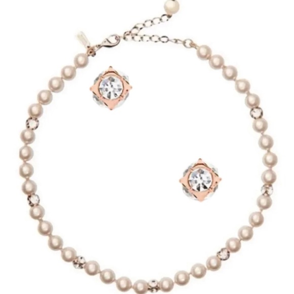 Kate Spade marmalade necklace set in blush